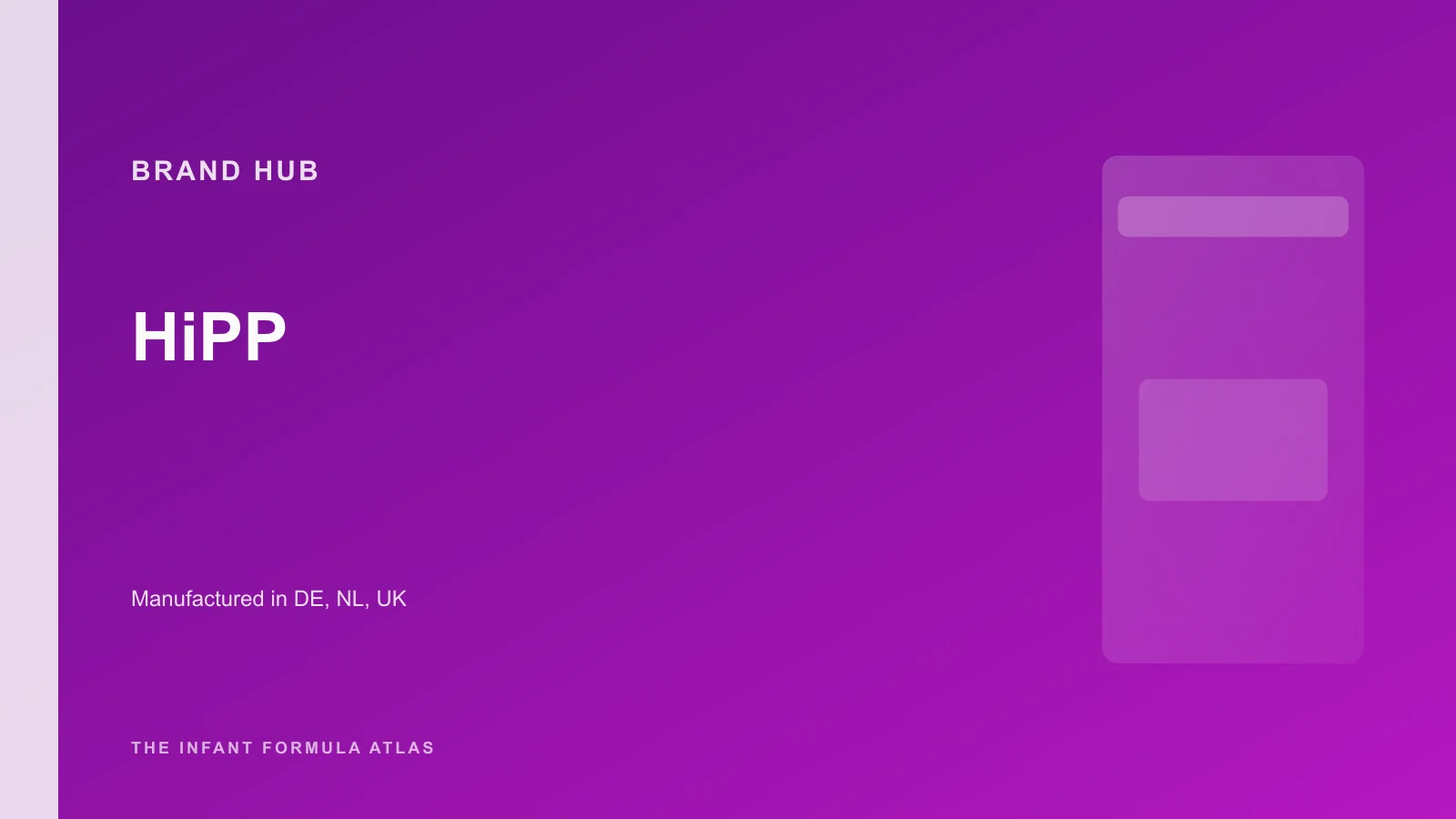 HiPP brand hub hero