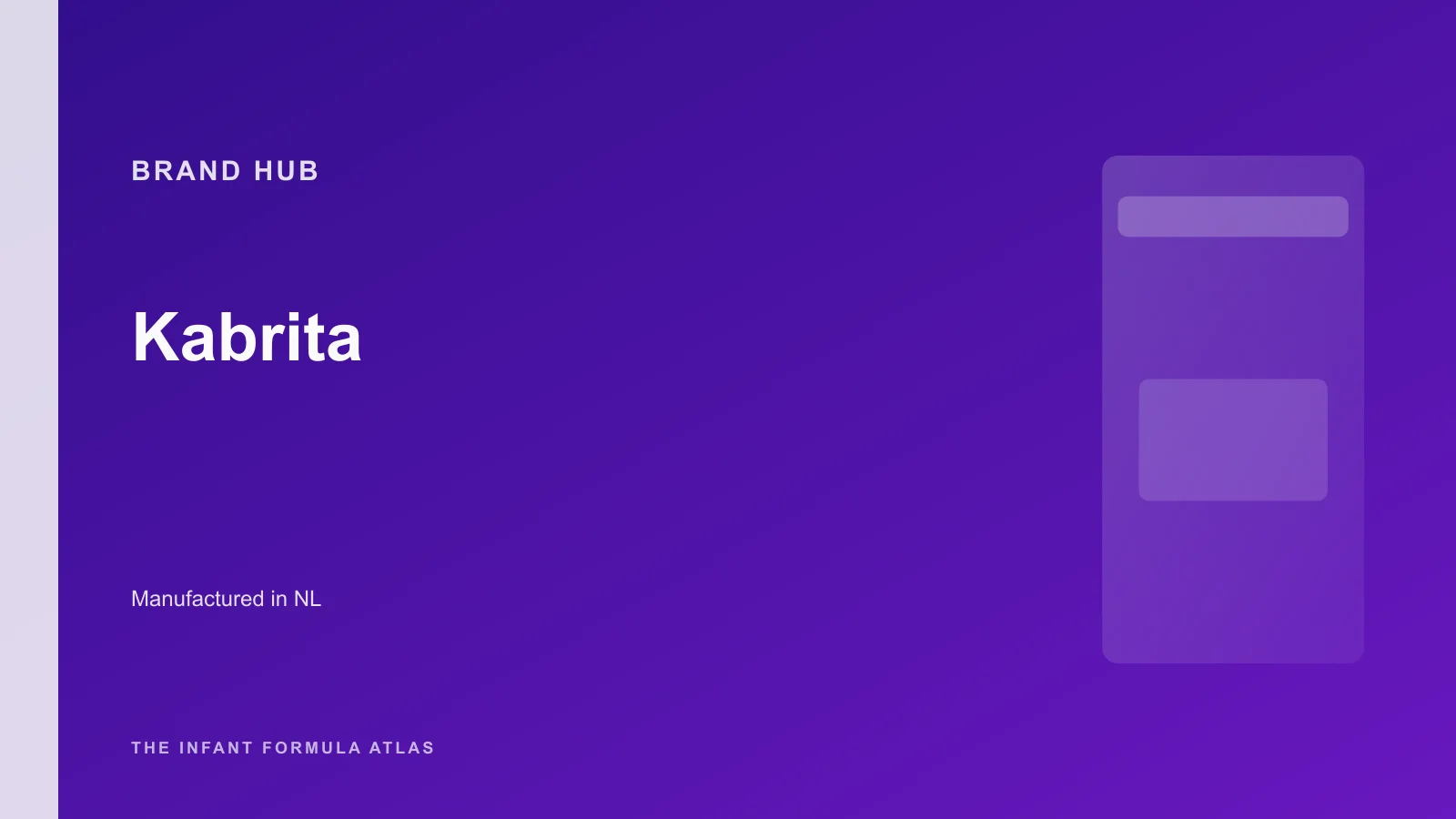 Kabrita brand hub hero