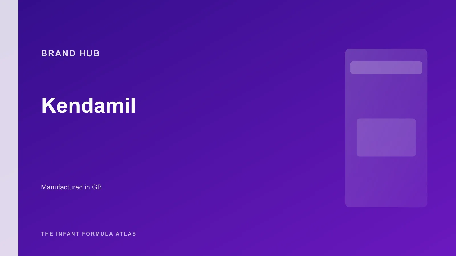 Kendamil brand hub hero