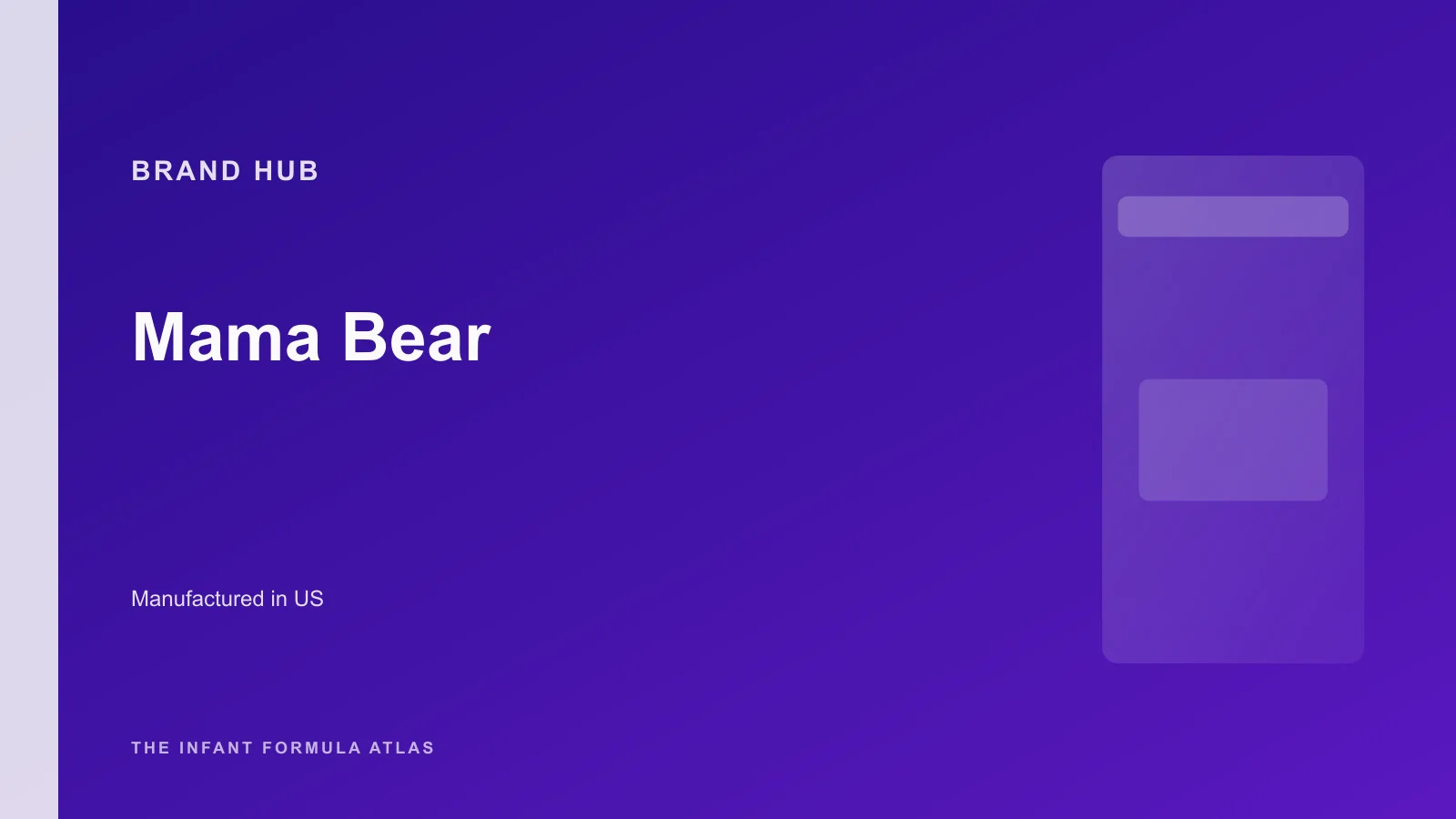 Mama Bear brand hub hero