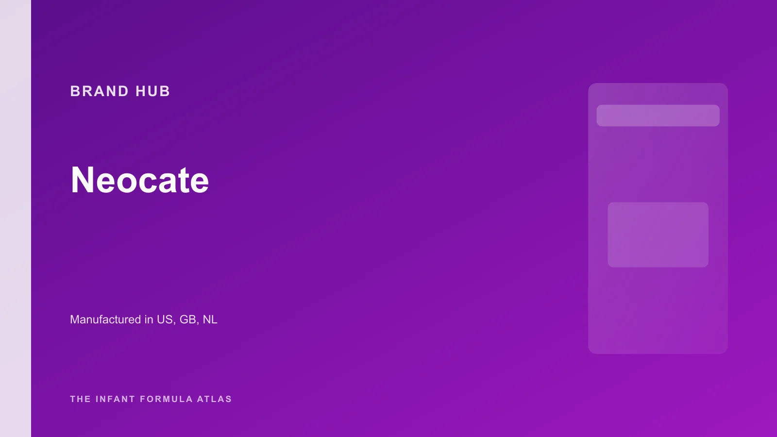 Neocate brand hub hero