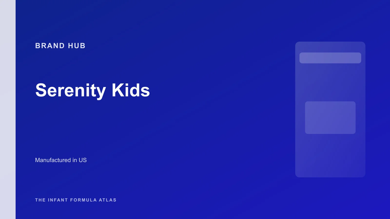 Serenity Kids brand hub hero