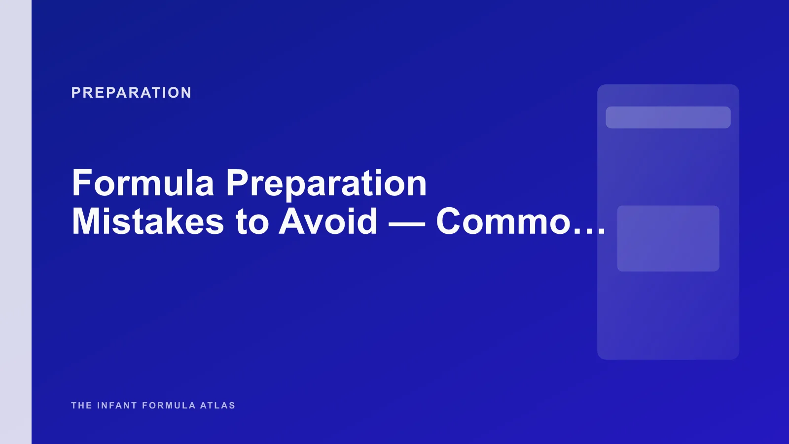 Formula Preparation Mistakes to Avoid - Common Errors and Why They Matter